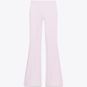 Zara Women's Cropped Flare Pants in lilac